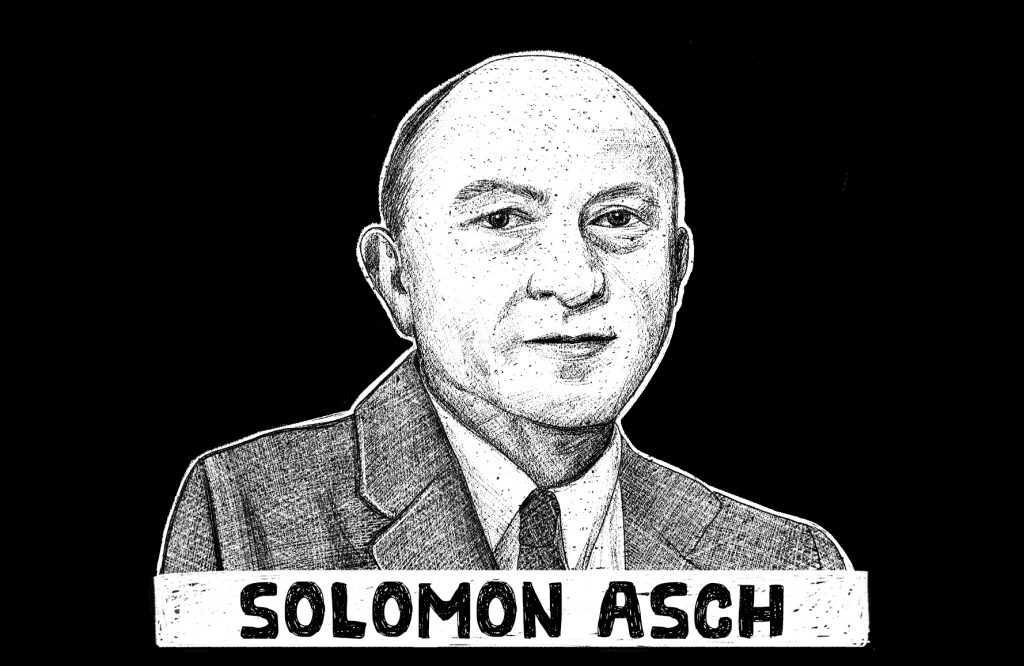 Cách Vượt Qua Áp Lực Đồng Trang Lứa Và Nghi Ngờ Bản Thân 1 28 Solomon Asch 1024x666 1
